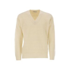 PT TORINO Men's Textured V-Neck Sweater Men WHITE Sweaters & Cardigans